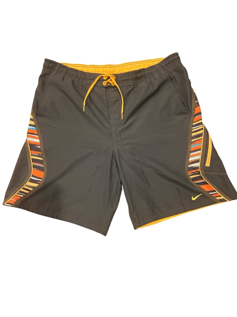 Nike Men’s Size 36 Board Shorts Swim Trunks Striped Surf Beach Shorts